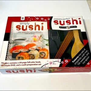 Simply Perfect Sushi Preparation Kit Complete with Recipe Book DVD Bamboo Tools